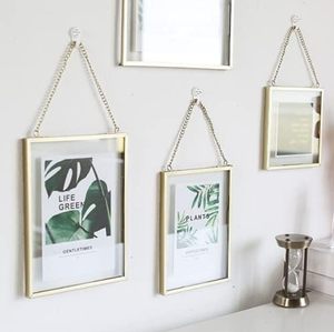 Glass Floating <b>Frame</b>,Metal Floating Picture <b>Frames</b> with Locket Closure,Horizontal <b>Frame</b> 4x6" or 5x7"Photo Display for Photos,Art - Product Image 4