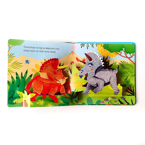 Animaux personnalisés Dionsaurs Livres 3D pour enfants Livres éducatifs pour bébés Impression de livres Pop Up à couverture rigide découpée - Product Image 3