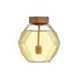 Empty Available Luxury Square Glass Honey Jar Jam Canning Jar Food Container Screw Cap Black Golden Lids Screen Printed <b>200ml</b> - Product Image 2