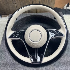 Volantes Estilo <span class=keywords><strong>Maybach</strong></span> Mejorados para Mercedes-Benz Clase C/Clase E/Clase S S400/S450/GLS, Cuero Personalizable en Color Caoba - Product Image 4