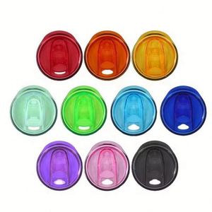 Gobelet isotherme portable en plastique de 20oz/16oz avec couvercle coulissant anti-fuite et trou pour paille, personnalisable avec logo couleur et impression UV, vente en gros - Product Image 1