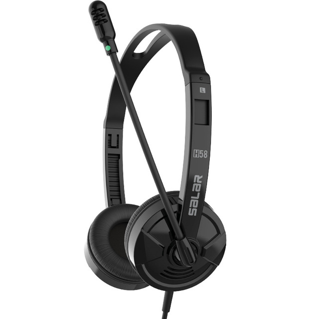 Over-ear Business Call Center Headset With Usb Sound Card Volume Adjustment and Microphone