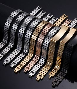 <span class=keywords><strong>Bracelet</strong></span> à lunette réglable à la mode de 21cm OTAN lien à cinq couches Style Hip Hop plaqué or/argent en acier inoxydable papillon bouddhisme - Product Image 5