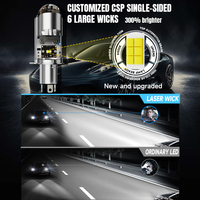 Ampoule LED automobile HAIZG U2 à matrice de LED, lentille bifocale, 9-48V, étanche IP68, 6500K, puce 3570, type H4 à branchement direct