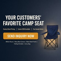 Chaise pliante portable moderne en acier au carbone léger avec dossier et accoudoirs en tissu Oxford pour l'extérieur, la plage, la pêche et le camping