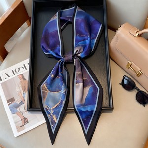 Wholesale <strong>Twillies</strong> <strong>Scarf</strong> 13X145 Double-layer Printed Long Strip <strong>Scarf</strong> Suitable for Spring and Autumn - Product Image 3