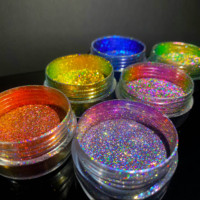 Gros arc-en-ciel holographique changement de couleur pigment réfléchissant poudre libre Multichrome Laser fard à paupières caméléon Pigment