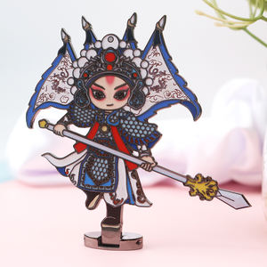 Personnages de l'opéra de Pékin en métal chinois personnalisés aimant de réfrigérateur créatif Sheng Dan Jing et <span class=keywords><strong>Chou</strong></span> aimant de réfrigérateur de dessin animé - Product Image 5