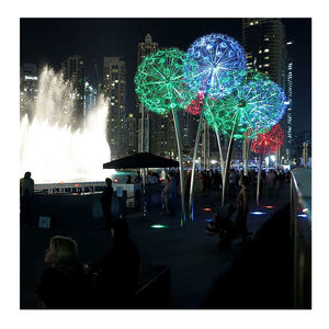 【高評価】屋外用 AC12V ステンレススチール アクリルフラワー LEDタンポポライト 高品質 IP65防水規格 - Product Image 2