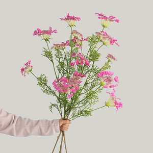 Fleurs artificielles en dentelle d'aspect naturel, longues tiges, matériel auxiliaire pour fleuristes, accessoires <span class=keywords><strong>de</strong></span> photographie <span class=keywords><strong>de</strong></span> bouquets, décoration intérieure - Product Image 3