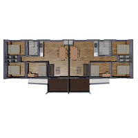 Edificio de acero prefabricado personalizado Estructura de acero ligera Mansión de lujo moderna prefabricada Villa en venta