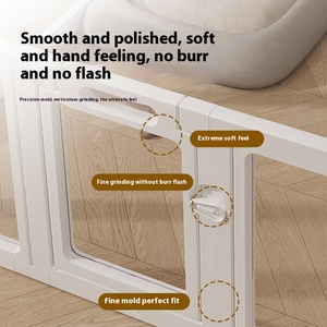 Corral <span class=keywords><strong>para</strong></span> <span class=keywords><strong>Gatos</strong></span> de Acrílico Transparente Ajustable de Alta Calidad, <span class=keywords><strong>Valla</strong></span> Transparente <span class=keywords><strong>para</strong></span> Mascotas con Cierre de Botón <span class=keywords><strong>para</strong></span> Interiores - Product Image 5
