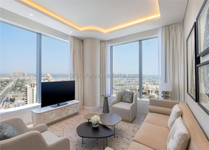 Juego de Muebles de Dormitorio de Lujo Estilo Dubai 5 Estrellas, Panel de Madera Moderno, Juego de Dormitorio King Size para Apartamento/Hotel - Solución Llave en Mano - Product Image 3