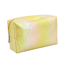 Holographic Glitter Bathing Suit Display 3D Hologram Muliti-functional Portable Rectangular Travel Makeup Bag Cosmetic Pouch