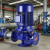 Pompe centrifuge verticale triphasée haute pression haute pression pour circulation d'eau chaude et froide pour conduites d'irrigation agricole OEM