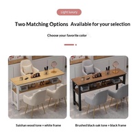 Table à ongles économique en cuir véritable pour salons de manucure, design simple et luxueux, style japonais, pour une ou deux personnes