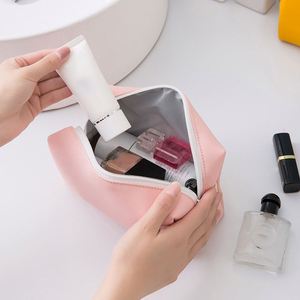 Sac de voyage cosmétique en PU imperméable, trousse de toilette en cuir pour maquillage – Grande vente - Product Image 5