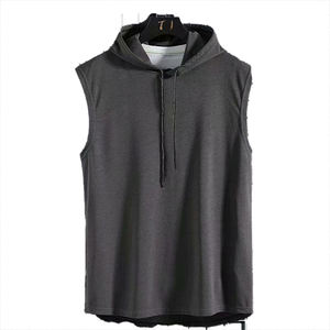 Camiseta sin Mangas con Capucha para Hombre, Moderna, Deportiva, para Verano, Baloncesto, Correr, Ajustada, con Cordón, Ligera - Product Image 3