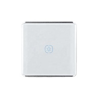 Interruptor Táctil Inteligente Zigbee 3.0 Sin Neutro, Interruptor de Luz Táctil de Vidrio, Compatible con Smart Life, Control por Voz con APP, Material de PC