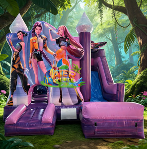 <span class=keywords><strong>Castillo</strong></span> Inflable Morado de Devil Hunter, Ideal para Niños, en Alquiler - Product Image 3