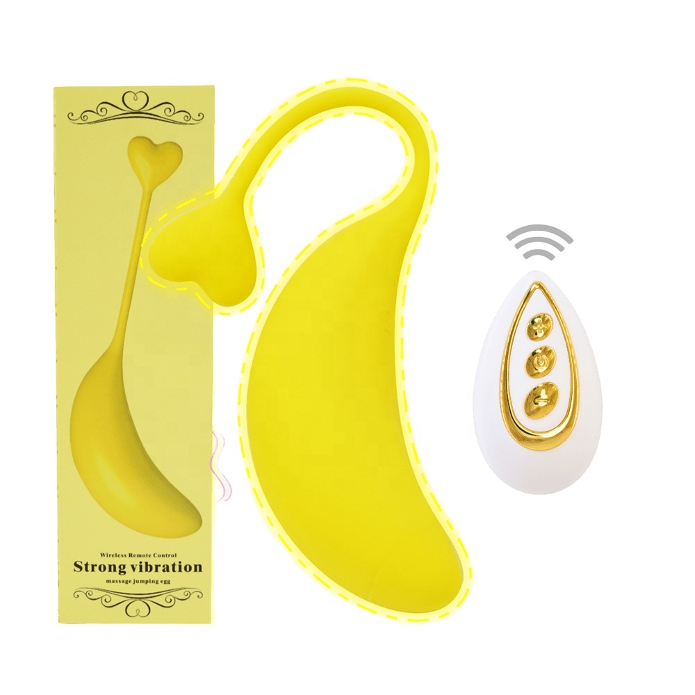 Female Products Vibrating Jump Egg Banana Shape Egg Vibrator
