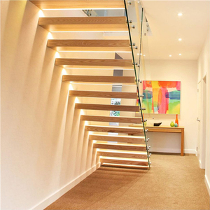 Cầu Thang Gỗ Nổi Cầu Thang Gỗ Tròn Cầu Thang Nổi Bên Ngoài - Product Image 5