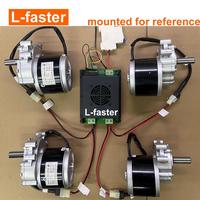 Chariot électrique tout-terrain 4x4 avec pneus pleins de 14 pouces pour fermes et zones humides, commande par joystick, kit moteur brossé 24V 250W 350W