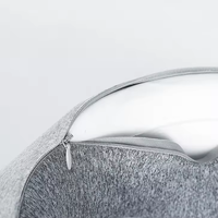 Élégant nouvel oreiller de cou de voyage en forme de U en mousse à mémoire de forme réglable fournit un soutien de la tête et du menton gris noir