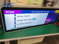 Écran LCD haute luminosité pour affichage d'informations aux passagers, pour publicités et annonces d'arrêt, utilisé dans les transports en bus et en train, 29 pouces