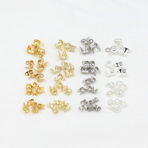Butterfly Side Buckle 18K Gold Plated <b>Copper</b> DIY <b>Bracelet</b> Making Connection B96 - Product Image 4