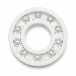 6006 Deep Groove Ball Bearing 30x55x13mm — POM Rings, <b>Glass</b> Balls, Nylon <b>Cage</b> - Product Image 2