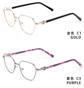 <span class=keywords><strong>2026</strong></span>年ファッションコンピュータ大型プレミアムステンレススチールメタル女性用フルリム光学眼鏡フレーム快適な迅速配送 - Product Image 2