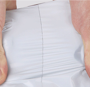 Personalizado con logotipo personalizable Material PE Bolsas de ropa Potente capacidad de carga Negro Envío Express Bolsas - Product Image 4