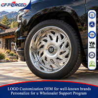 Jantes forgées monobloc personnalisées de qualité supérieure, brossées, 22, 24, 26 pouces, pour Chevrolet Silverado