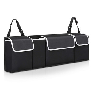 Bolsa de almacenamiento para respaldo de asiento de coche, 4-7 compartimentos, tela Oxford 600D, universal para organizar el maletero - Product Image 5