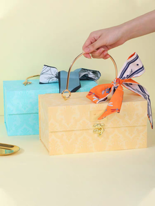 Scatola <span class=keywords><strong>Regalo</strong></span> <span class=keywords><strong>in</strong></span> <span class=keywords><strong>Legno</strong></span> Premium con Manico per Bomboniere, Confezione di Lusso Multicolore per Festival e Celebrazioni - Product Image 5