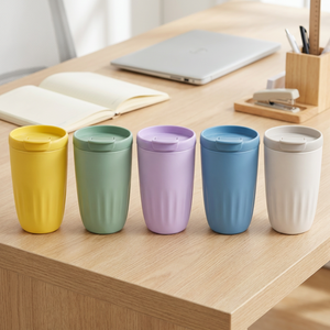 New 304 Stainless Steel Coffee Cup 12-24 Hours Thermal Insulation Leak-Proof Mug Promotion Gift Logo Customs Water Bottle