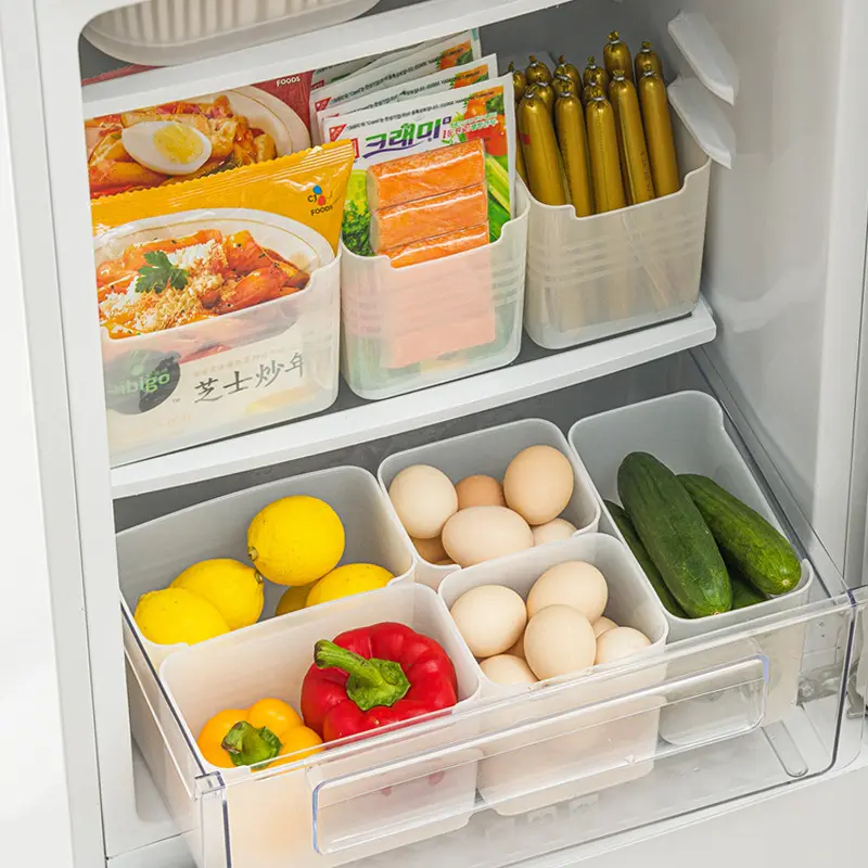 Kích thước lớn nhà bếp tủ lạnh tổ chức phân loại hộp Rau Trái Cây Hộp lưu trữ thực phẩm