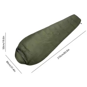 Sac de couchage pour adulte, 800g, polyester et nylon, léger, imperméable, pour le camping, modèle A0140 - Product Image 1