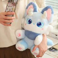 Mignon Petit Diable Renard Bête Fantôme Poupée En Peluche PP Coton Compagnon Soulagement Du Stress Décorations D'anniversaire