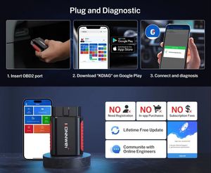 KONNWEI Profesyonel Araç Tarayıcısı KDIAG Bluetooth Tam Sistem, VW BMW BENZ Toyota için Ücretsiz Uygulama Yazılımı ile - Product Image 6