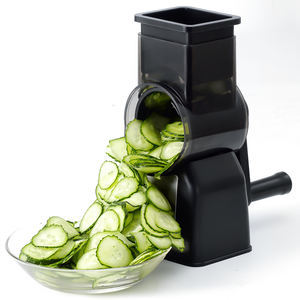 Groothandel Roterende Multifunctionele Groentetrommelsnijder Met 3 Roestvrijstalen Bladen Voor Keuken - Product Image 4