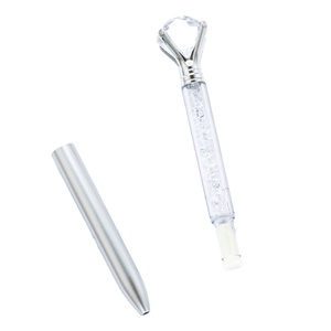 Bolígrafos de Plástico Personalizados con Diamantes, Bolígrafos con Cristales en la Parte Superior y Tinta Negra para Oficina, Escuela, Hogar y Regalos, Incluye Recarga - Product Image 4