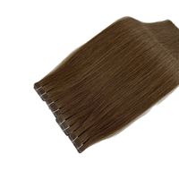Vente en Gros Soyeux Droite Blonde Vague Italienne 3 cm Bande Régulière Double Extrémité Dessinée Modèle Indien Brut Remy Extensions de Cheveux Humains