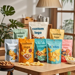 Bolsas de Plástico Mylar Reutilizables con Cierre Personalizadas, Bolsas de Embalaje para Galletas, Frutos Secos, Café y Alimentos - Product Image 4