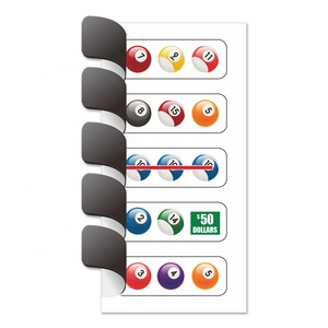 Impresión Lucky Match-3 con diseño de icono ganador de la lotería, papel estucado personalizado, impresión digital CMYK con datos variables - Product Image 4