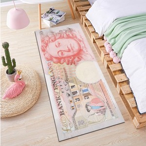 Tapis de sol lavable Dollar Euro British Pound Style Tapis pour salon chambre - Product Image 3