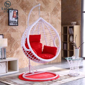 كراسي حديثة للأماكن الخارجية للحديقة فناء معدني أرجوحة وردية للأطفال للشرفة - Product Image 4