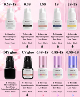 Colle pour extensions de cils résistante aux hautes températures, anti-humidité, séchage rapide, adhésif pour cils en gros