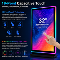 Nouvel écran tactile capacitif vertical de 32 pouces avec interfaces USB DVI, affichage interactif LED RVB pour kiosque en libre-service